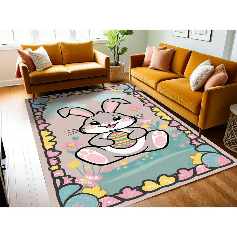 Le tapis des Fêtes de Pâques Printemps Aisle®, Rectangle 4pi x 6 pi