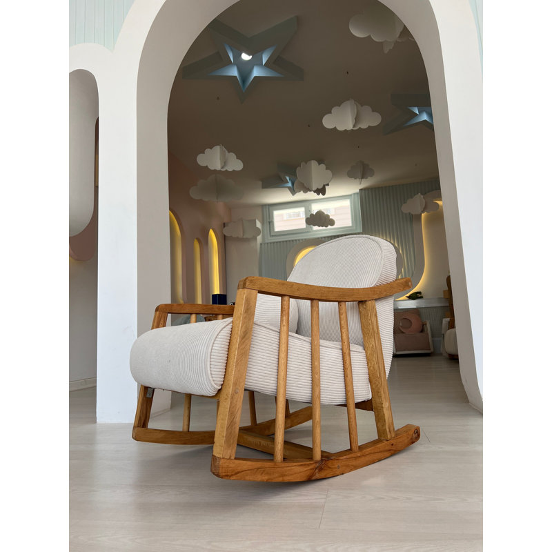 Bina Velvet Swivel Wingback Chair