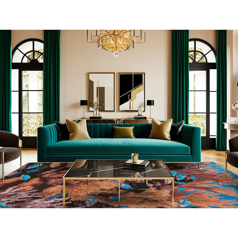  Tapis bord de mer lavable, Carré 7 pi