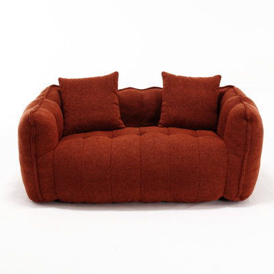 Bean Bag Sofa Large Bean Bag Chair Tufted Loveseat