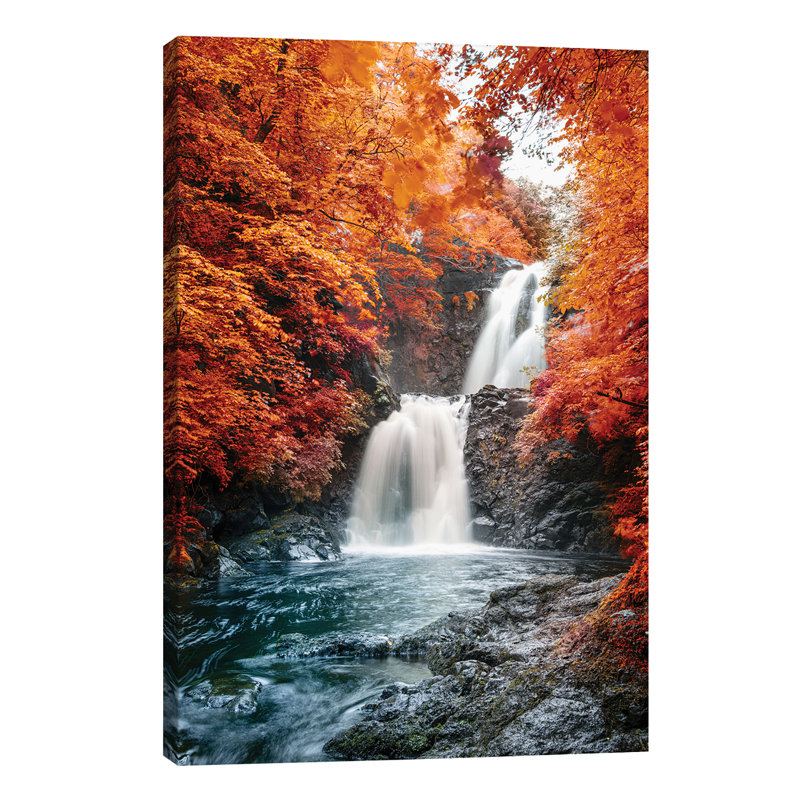 Isle Of Skye Waterfall Ulg II - Wrapped Canvas Print, 152.5 cm H x 101.5 cm W