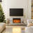 Mirrored Tv Stand With Fireplace For 75 Inch Tv, Silver Electric Fireplace Entertainment Center With 7 Colors Changing & 3d Realistic Flame Effect For Living Room