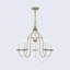 Lustre traditionnel à 5 lumières de style bougie avec détails en cristal Hauppauge-1339537530
