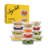 JoyJolt Fluted Glass Food Storage Containers with Leakproof Lids, Set of 12-93241400