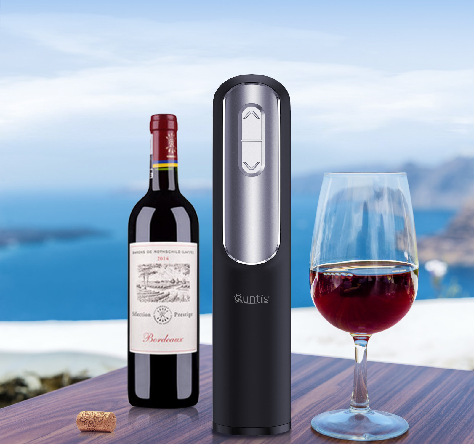 Buy DEKOHM Electric Wine Bottle Opener, Rechargeable Wine Opener Set  Cordless Electronic Corkscrew, 5 IN 1 Pourer, Vacuum Stopper, Foil Cutter,  Charger, Automatic Wine Gift Set Online at Lowest Price Ever in