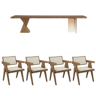 Table de salle à manger en bois massif