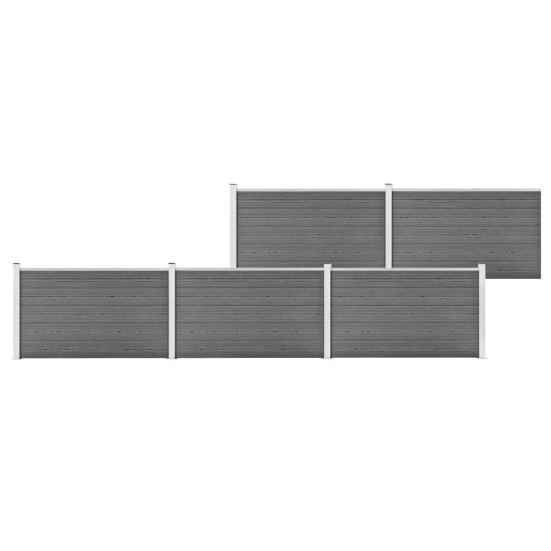 Murrieta 105 cm H x 180 cm W Fence Panels Fencing, Grey