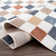 Brunetti Checkered Machine Woven Polyester Area Rug