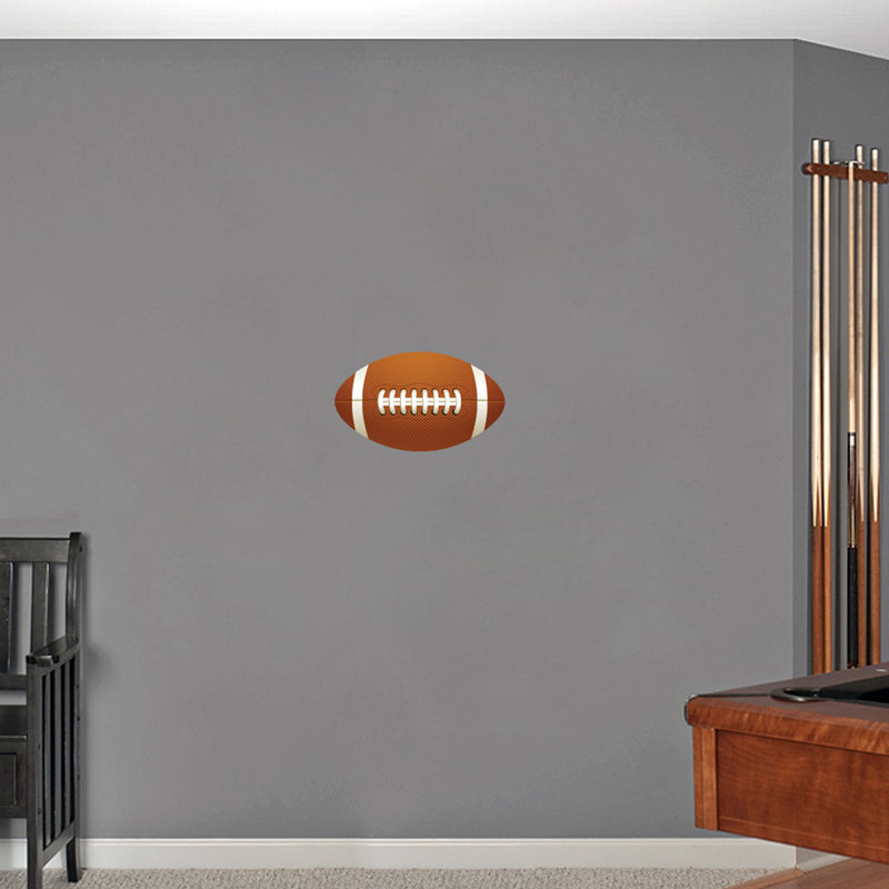 Décalcomanie murale imprimée football, H 7 po x l 12 po