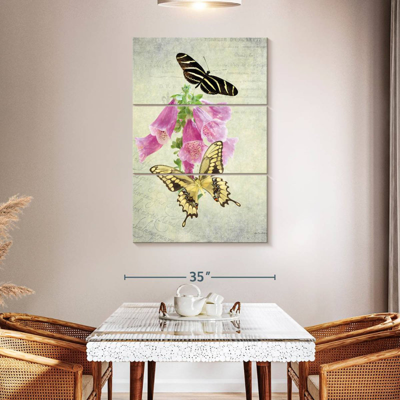 Papillon Brampt botanique II, H 50 po x l 32 po