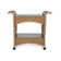 Universal Loom Accessories Lloyd Flanders Bar Cart Aluminum Frame and Wicker Outer Material