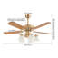Ventilateur de plafond 52 po avec ensemble d'éclairage