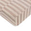 Cocoa Stripe Muslin Crib Sheet