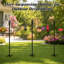 Crochet de berger robuste de 160 cm (63 po) à double crochet réglable - Base à 5 branches en acier allié, pour suspendre jardinières, lanternes, carillons éoliens-106273028