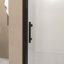 Porte de douche pliante 72 po, verre trempé, cadre, film antidéflagrant-126145821
