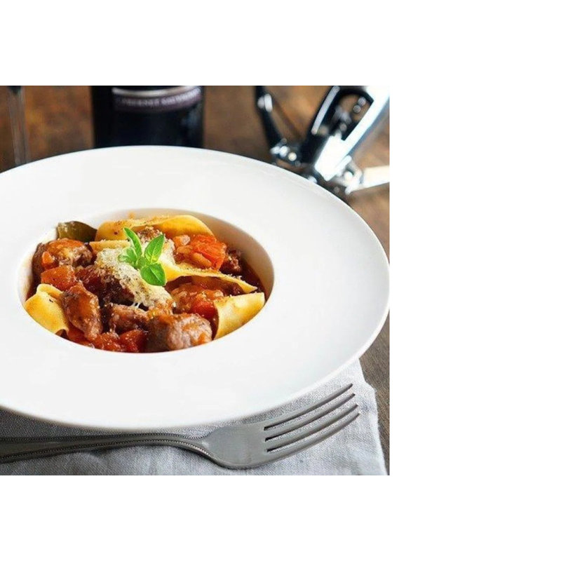 Assiette plate en porcelaine (ensemble de 3)