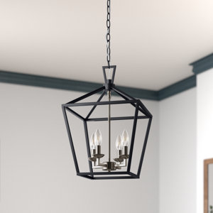 Hertford 4 - Light Lantern Geometric Pendant