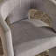 Chaise en tissu Guntis, gris clair