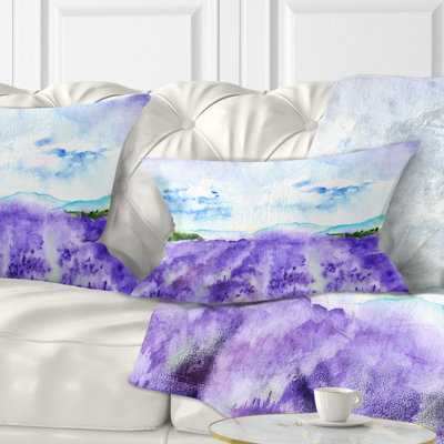 Coussin lombaire lavande Fields Water