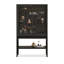 Black Solid Wood+Tempered Glass Display Cases