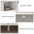 Parthenia 62.99" Modern Elegance White TV Stand With Media Console Glass Doors And Storage Drawer For Lving Room