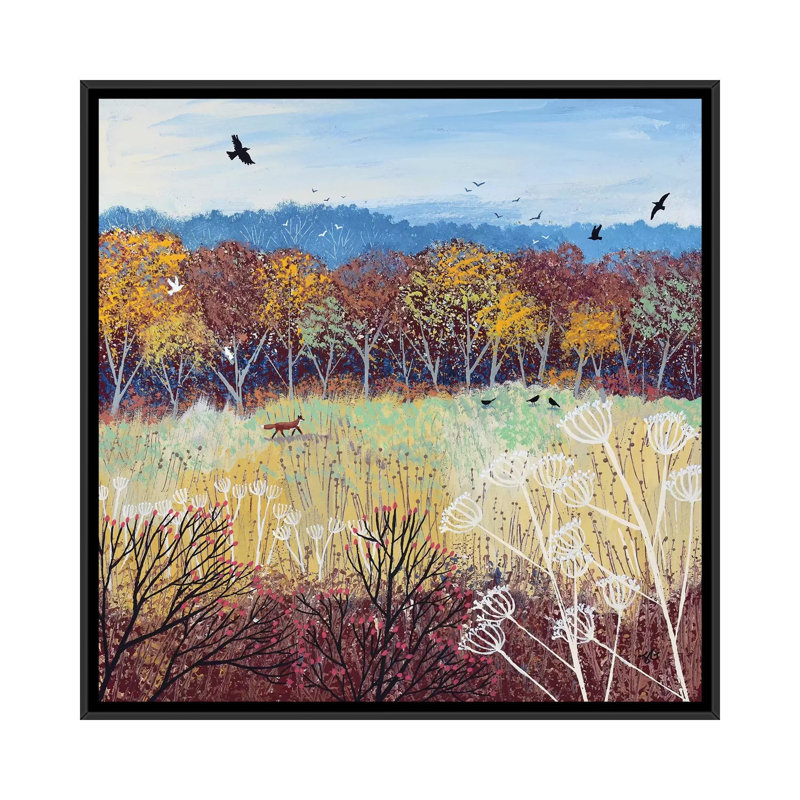 Or bruni par Jo Grundy, reproduction d’art, Pas de tapis, H 37 po x l 37 po x P 1,5 po, Toile avec cadre noir