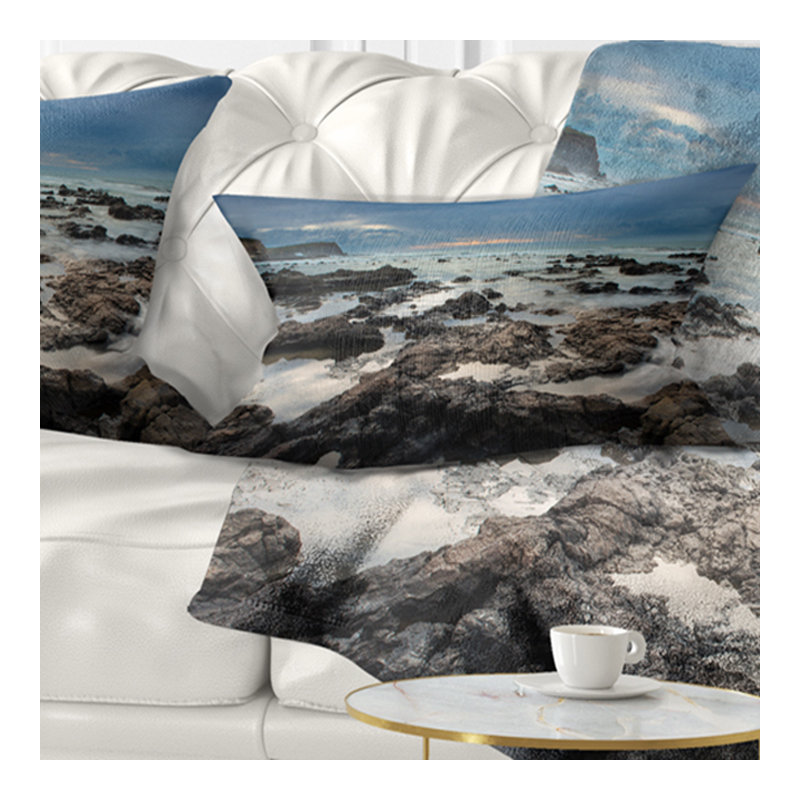 Housse et insert de coussin Rocky Seashore, Rectangle 12" x 20"