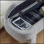 Banc rembourré avec rangement rabattable et pieds robustes-244493815