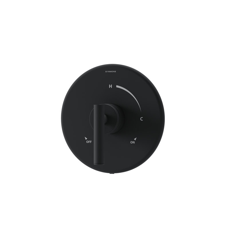 Dia Single Handle Shower Valve Trim, Matte Black