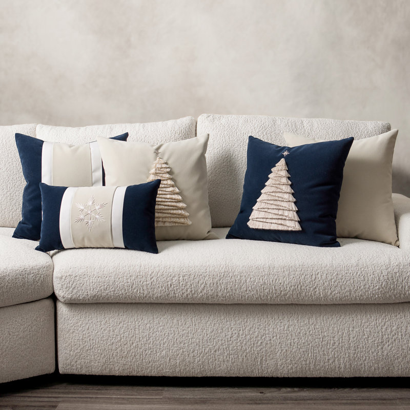 Gilded Coordinated Set of 2 Indoor & Outdoor Throw Pillows, 5 Piece Set