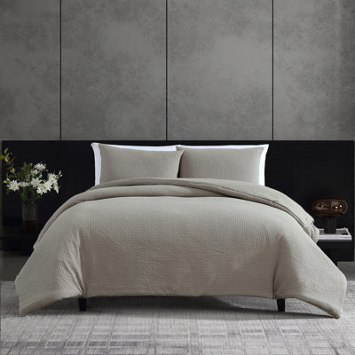 Ensemble d'édredon en coton gris Vera Vera
