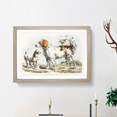 Two Hunting Dogs by Henry Alken - Picture Frame Painting Print