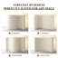 Double-Sided Foldable Paper Room Divider, No Drill Freestanding Partition Screen, One Side Fish Scale Shape & Reverse Side Accordion Origami, Movable Eco Kraft Paper Wall for Home, Office & Event Decor