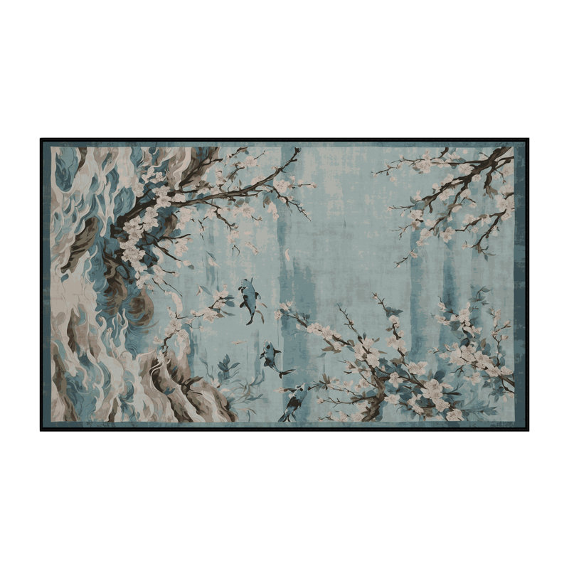 Machine Washable Gray Area Rug, Rectangle 8' x 10'