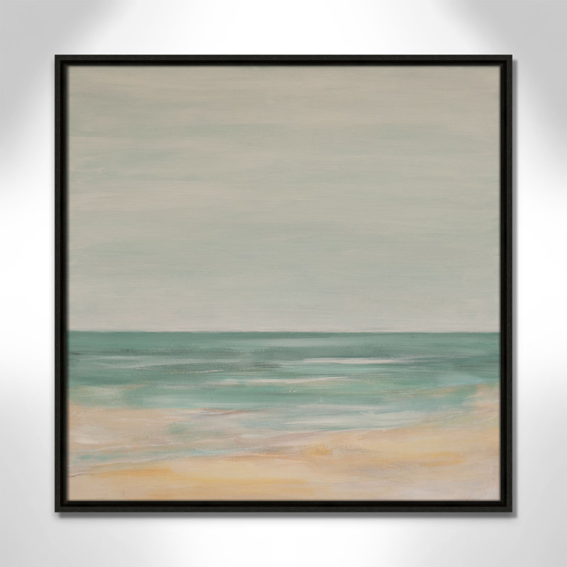 Horizon Print par S.H. Khân, H 25,5 po x l 25,5 po, Espresso