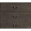Meuble de chambre classique à 5 tiroirs au fini gris teinté classique de style Louis Philippe
