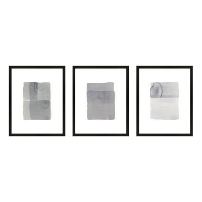 Gray On Gray Set Of 3 Print by Jacques Pilon