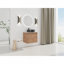 Meuble-lavabo mural 24 po avec lavabo d'art en céramique et 1 porte à fermeture en douceur, contreplaqué-129864918