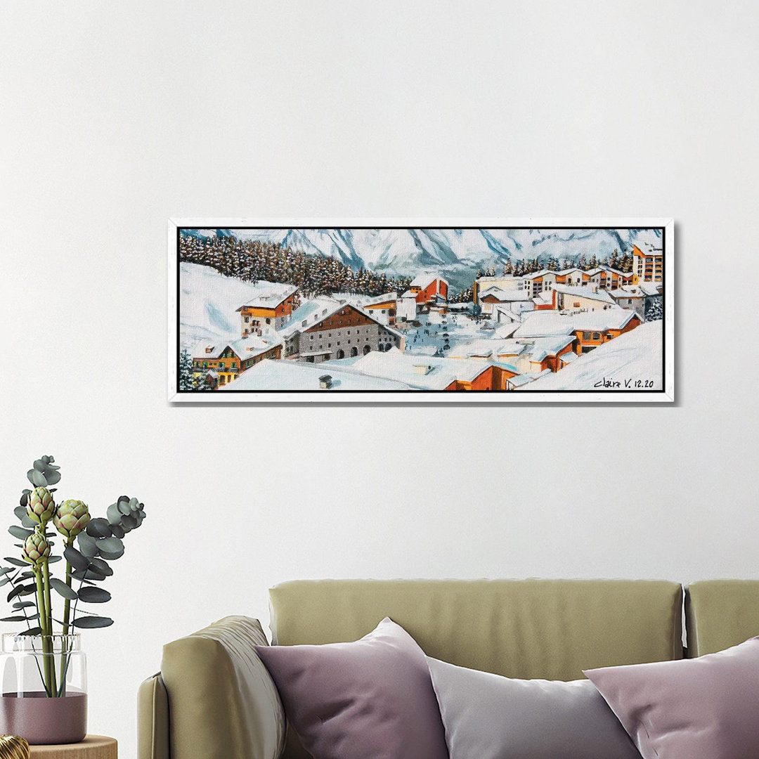 Valberg En Hiver von Claire Morand - Panoramaleinband auf Leinwand Giclée auf Leinwand