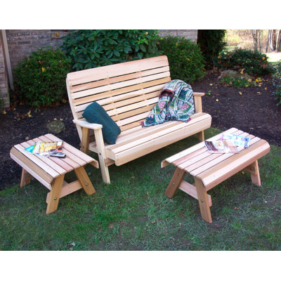 Ensemble de conversation 3 pièces Cedar Benches