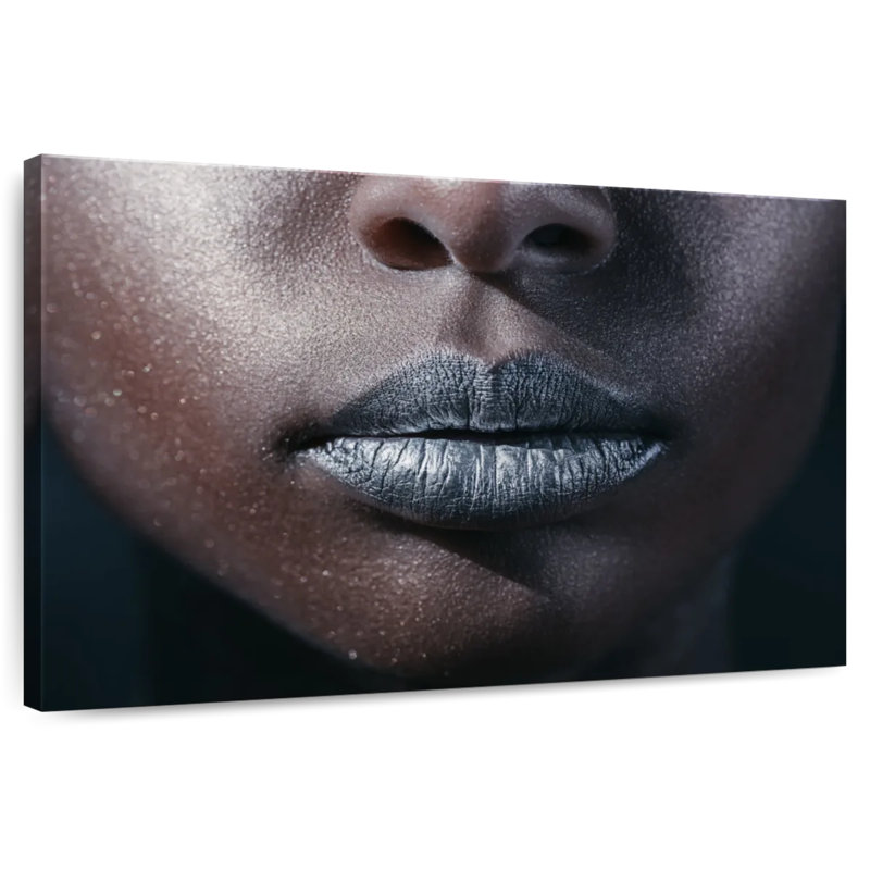 Shuttleworth Luscious Black Lips, 26" H x 39" W