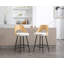 Kawakami Upholstered Counter Stool with Metal Frame-1850364548