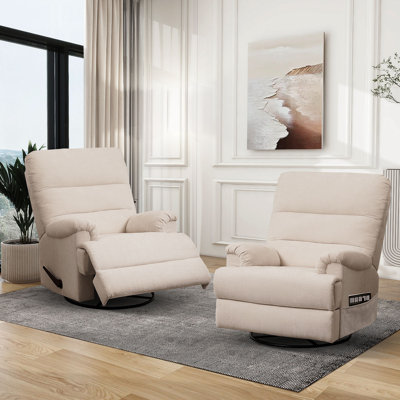 Fauteuil inclinable manuel pivotant Marinke (ensemble de 2)