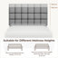 Size Modern Upholstered Bed Frame with Adjustable Square Tufted Headboard-93363909-99170188