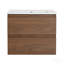Ensemble de meuble-lavabo mural 24 po avec lavabo en céramique, 2 tiroirs à fermeture en douceur, ensemble Kd-1063786858-1063786857-1063786855