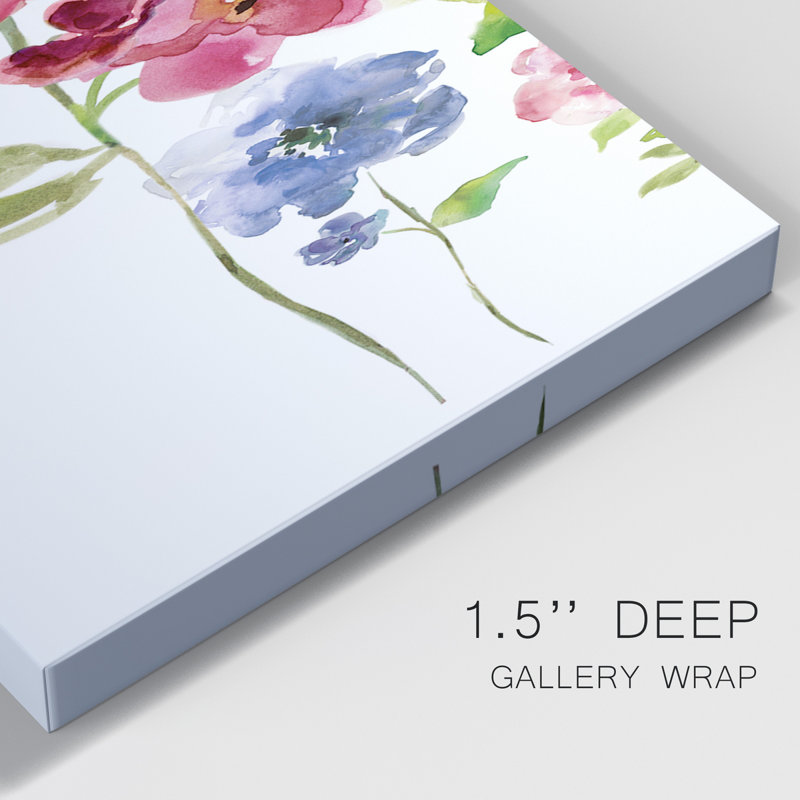 Belle Boutique Arrangement - ensemble de 3 peintures sur toile tendue, H 12 po x l 24 po x P 1 po