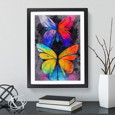 Butterflies Paint Splatter No.2 - Wall Art