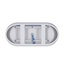 Baignoire autoportante autoportante 59 po en acrylique blanc brillant, bonde escamotable chromée 59 po