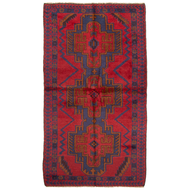 Rizbaft Red Rug 3'5" x 6'1"