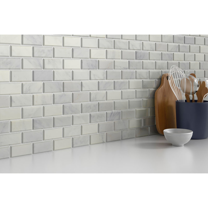 Marble Winter Frost 12 in. x 12 in. Polished Marble Wall Tile (9.85 sq. ft./Case)